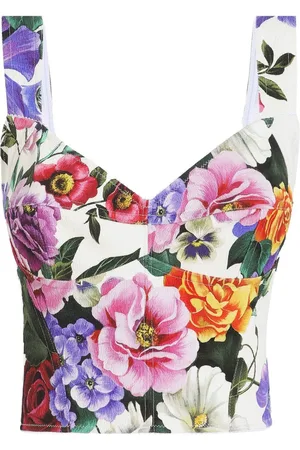 Dolce & Gabbana Top med blomstertryk