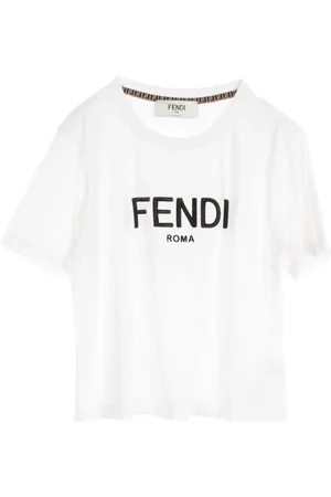 Fendi T-shirt med broderet logo fra 2010