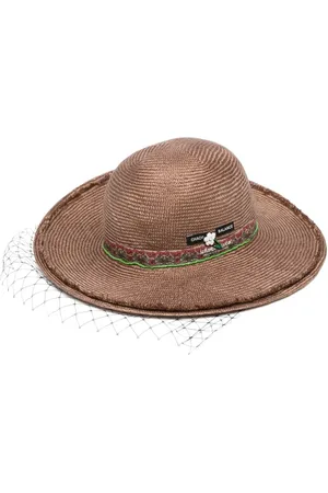 UNDERCOVER Solhat med mesh-detalje