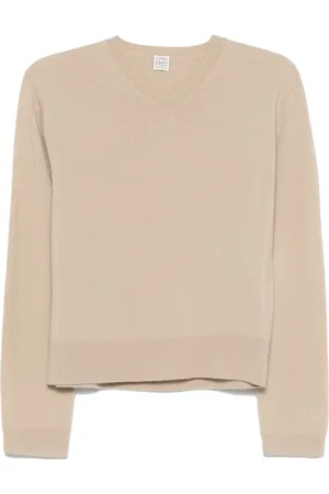 Totême Strikket sweater med V-hals
