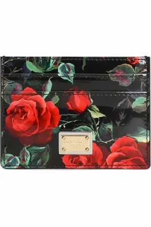 Dolce & Gabbana Kortholder med rose-tryk