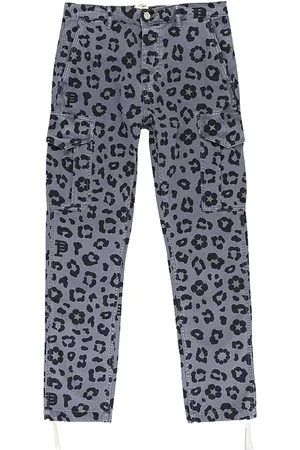 Purple Brand Cargo-bukser med leopardtryk