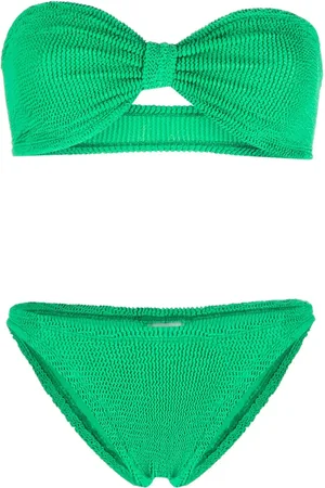 Hunza G Tekstureret Jean bandeau-bikini