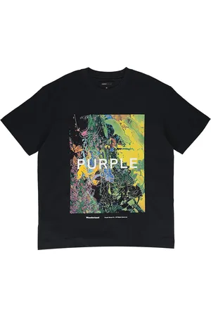 Purple Brand T-shirt med grafisk tryk
