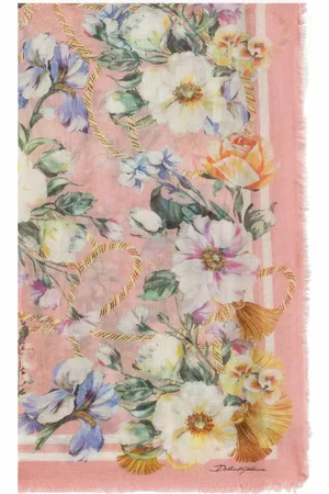 Dolce & Gabbana Tørklæde med blomstertryk