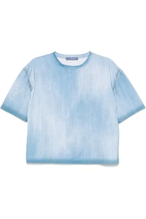 ERMANNO SCERVINO T-shirt med denimtryk