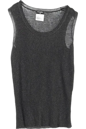 CHANEL Ribbet tanktop fra 1986-1988