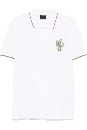 Paul Smith Polo med kaktus-broderi