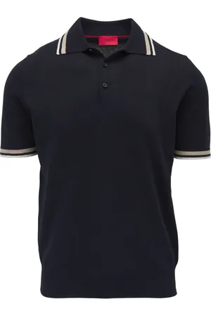 ISAIA Polo med kontrastkant