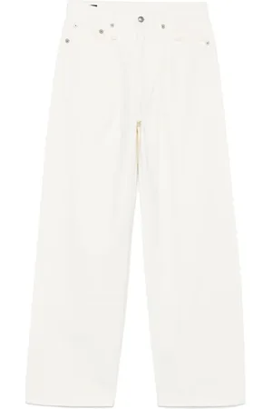 R13 Plisserede Damon jeans med lige ben