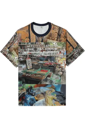 KHOKI T-shirt med grafisk tryk