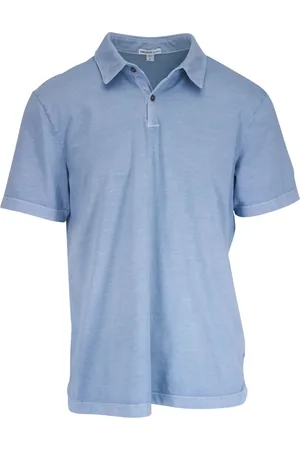 James Perse Polo i jersey med ruskind