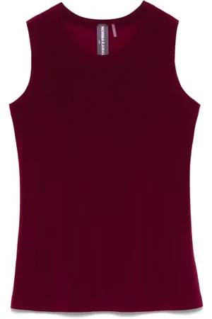 Norma Kamali Tanktop med rund hals