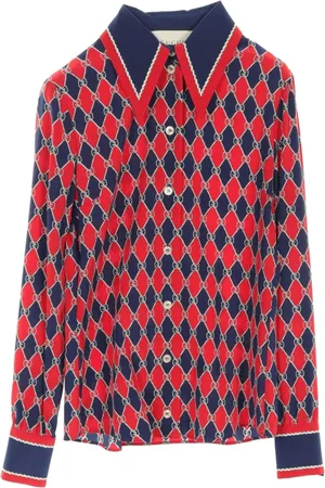 Gucci GG Rhombus silkeskjorte fra 2010