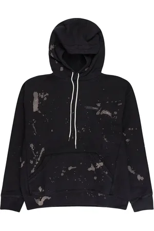 Purple Brand Hættetrøje i fleece med malingssprøjt