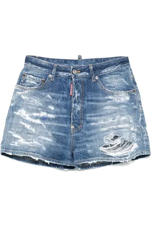 Dsquared2 Shorts med slitageeffekt