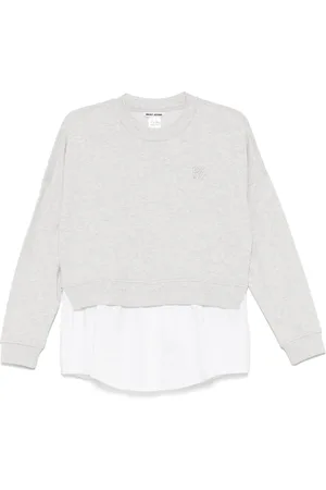 DKNY Sweatshirt med poplin-indlæg