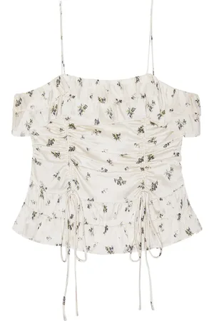 Ganni Draperet top