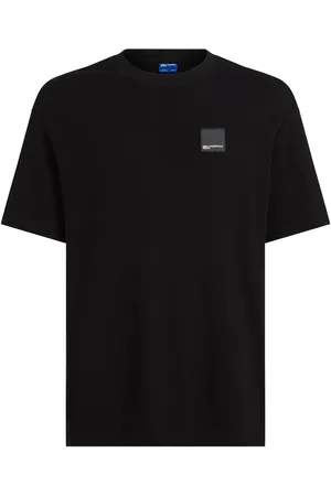 Karl Lagerfeld T-shirt i vaffel-strik