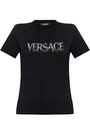 VERSACE T-shirt med krystaludsmykning