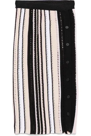 Missoni Mellemlang stribet nederdel