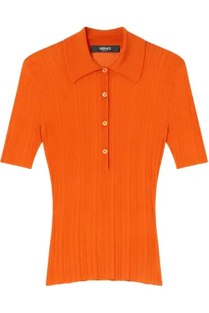 VERSACE Ribstrikket polo
