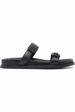 Emporio Armani Lædersandaler med dobbelt rem