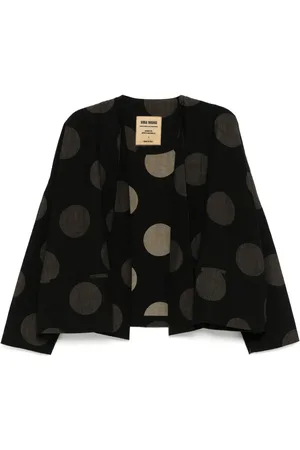 UMA WANG Oversized jakke med grafisk tryk