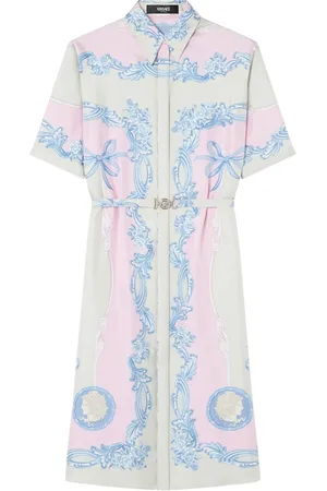 VERSACE Mellemlang Cameo skjortekjole