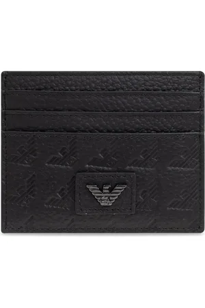 Emporio Armani Kortholder i læder med ørnepræget ørn