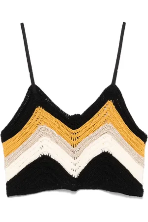 FORTE FORTE Cropped top i hæklet strik
