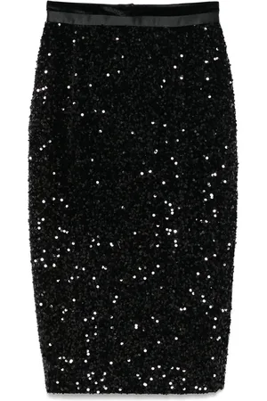 Styland Pailletudsmykket midi-nederdel