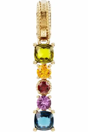 Dolce & Gabbana Rainbow Alphabet-vedhæng i 18 karat guld med flere sten