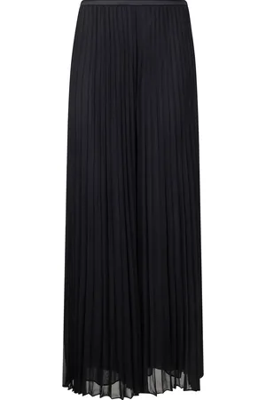 Emporio Armani Georgette-bukser med plisseringer