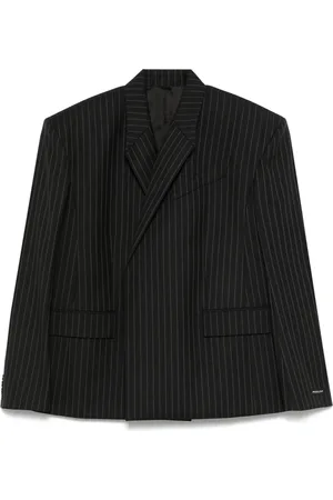 MUGLER Skræddersyet blazer med nålestriber