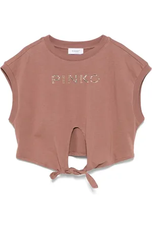 Pinko T-shirt med logoapplikation