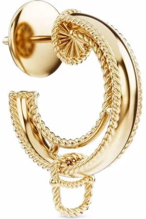 Dolce & Gabbana Alphabet hoop-ørering i 18 karat guld