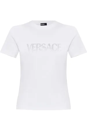VERSACE T-shirt med krystaludsmykning