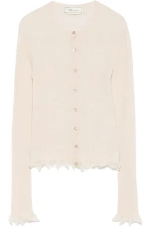BLUMARINE Cardigan med frynsekant