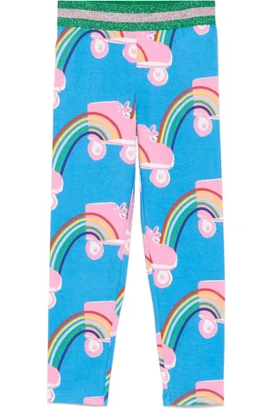 Stella McCartney Rollerskate leggings med regnbuetryk
