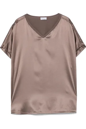 Brunello Cucinelli Top med Monili-detalje