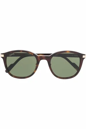 Cartier CT0302S solbriller med rundt stel