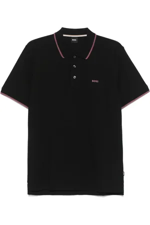 HUGO BOSS Polo med logoapplikation