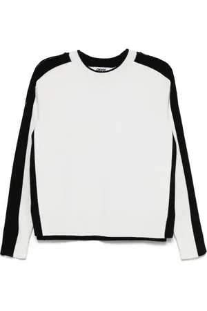 DKNY Sweater med lynlås på ærmerne