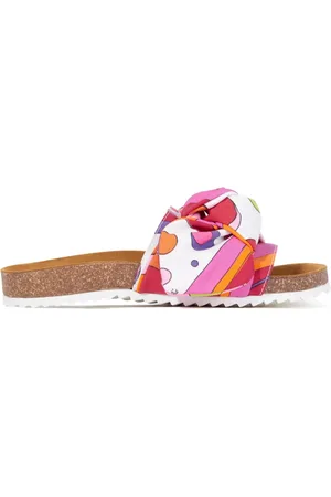PUCCI Junior Sandaler i læder med tryk