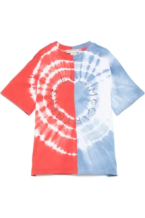 Stella McCartney T-shirt med batiktryk