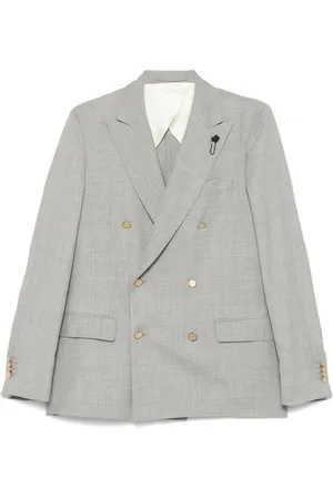 LARDINI Blazer med broche-detalje