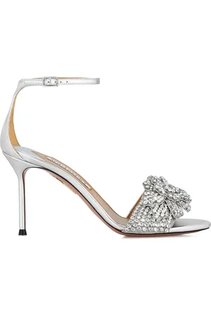 Aquazzura 85 mm Peony sandaler med krystal