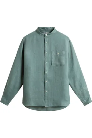Woolrich Skjorte med båndkrave og knapper