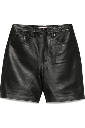 Michael Kors Boyfriend-shorts i læder